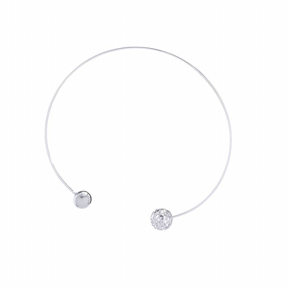 NEW GEORGINA JEWELRY women's signature sphere shocker necklace in silver
